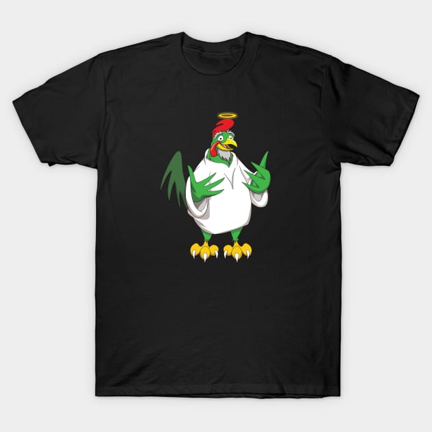 The Lord's Chicken T-Shirt by Wickedcartoons